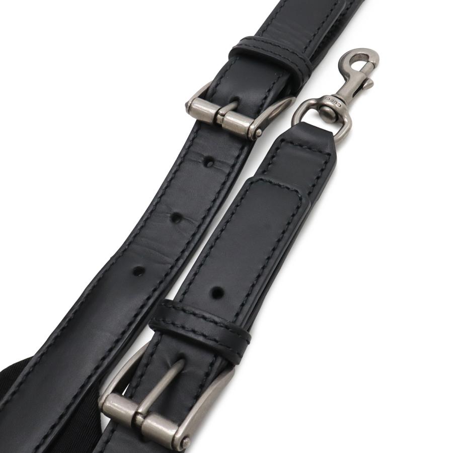 GUCCI グッチ シェリーライン ウェブストライプ トートバッグ 2WAY ショルダーバッグ ナイロンキャンバス レザー ブラック | GUCCI | 05
