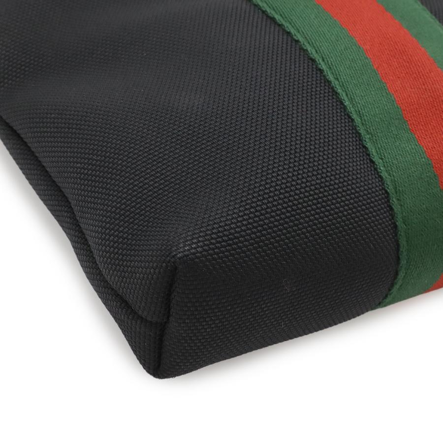 GUCCI グッチ シェリーライン ショルダーバッグ 斜め掛け ナイロンキャンバス レザー ブラック 黒 グリーン 緑 レッド 赤 アウトレット品 | GUCCI | 02