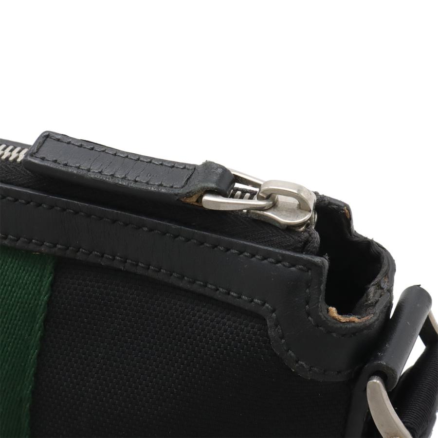 GUCCI グッチ シェリーライン ショルダーバッグ 斜め掛け ナイロンキャンバス レザー ブラック 黒 グリーン 緑 レッド 赤 アウトレット品 | GUCCI | 03