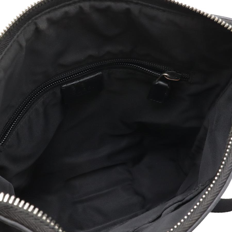 GUCCI グッチ シェリーライン ショルダーバッグ 斜め掛け ナイロンキャンバス レザー ブラック 黒 グリーン 緑 レッド 赤 アウトレット品 | GUCCI | 05