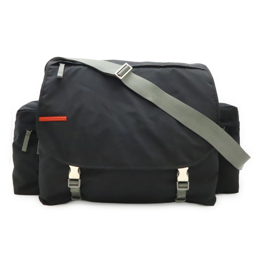 PRADA プラダ プラダスポーツ スポーツライン メッセンジャーバッグ ショルダーバッグ ナイロン グレー 4VA576 | PRADA