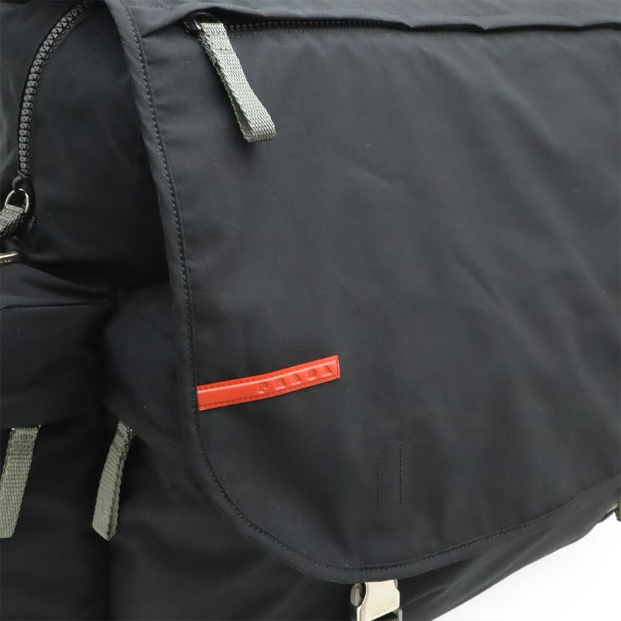 PRADA プラダ プラダスポーツ スポーツライン メッセンジャーバッグ ショルダーバッグ ナイロン グレー 4VA576 | PRADA | 08