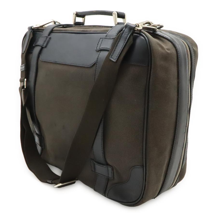 PRADA プラダ ロゴジャガード ショルダーバッグ トートバッグ 2WAY ハンドバッグ キャンバス レザー ブラウン 茶 NERO 黒 ブラック | PRADA | 01