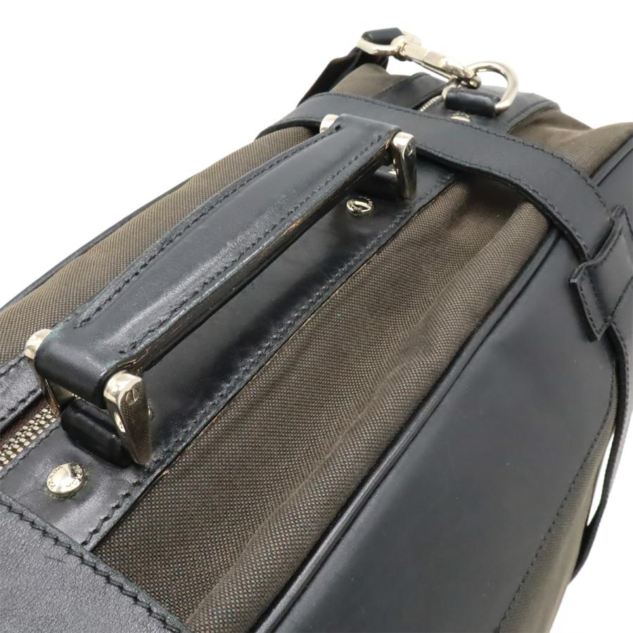 PRADA プラダ ロゴジャガード ショルダーバッグ トートバッグ 2WAY ハンドバッグ キャンバス レザー ブラウン 茶 NERO 黒 ブラック | PRADA | 06