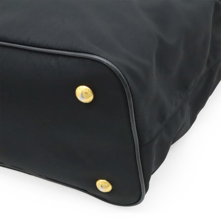 PRADA プラダ ハンドバッグ トートバッグ ナイロン レザー NERO 黒 ブラック ゴールド金具 ショルダーストラップ欠品 1BA172 | PRADA | 02