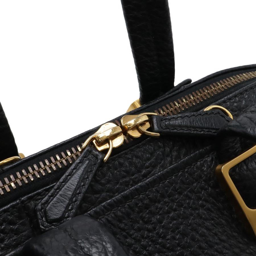 FENDI フェンディ カメレオン ハンドバッグ トートバッグ レザー ブラック 黒 ゴールド金具 8BL114 ショルダーストラップ欠品 | FENDI | 04