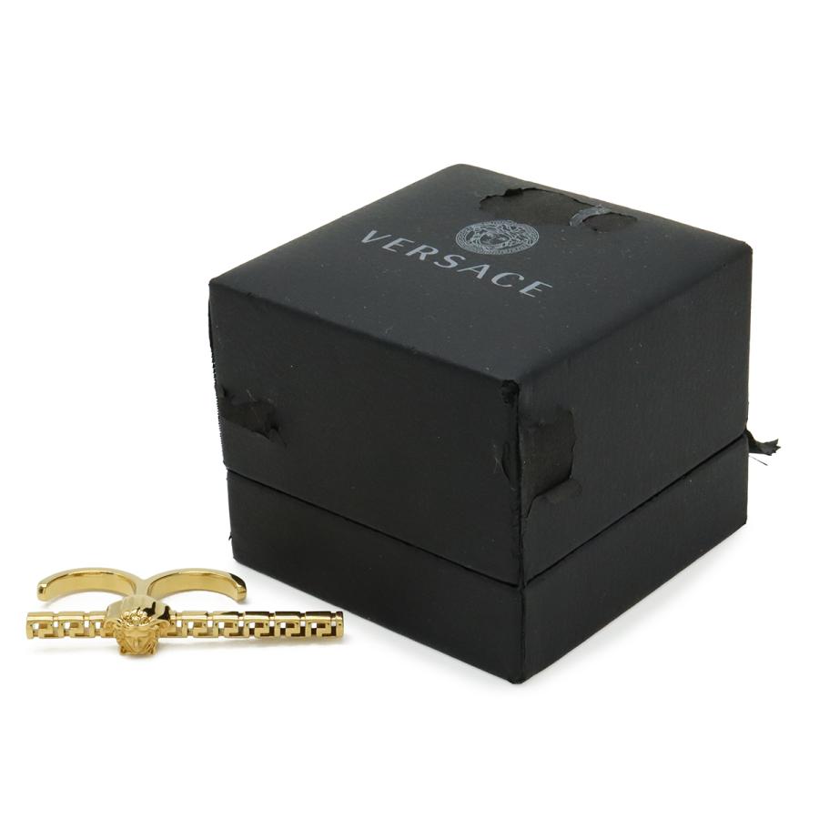VERSACE ヴェルサーチェ ヴェルサーチ ベルサーチ メドゥーサ メデューサ グレカ ダブルリング 指輪 GP ゴールド Mサイズ |  | 06