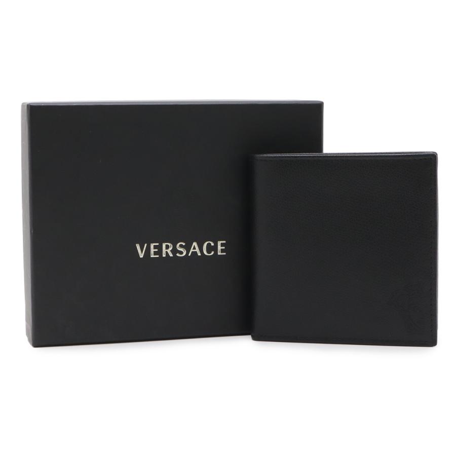 VERSACE ヴェルサーチェ ヴェルサーチ ベルサーチ メドゥーサ メデューサ エンボス 2つ折財布 二つ折り財布 レザー NERO 黒 ブラック |  | 08