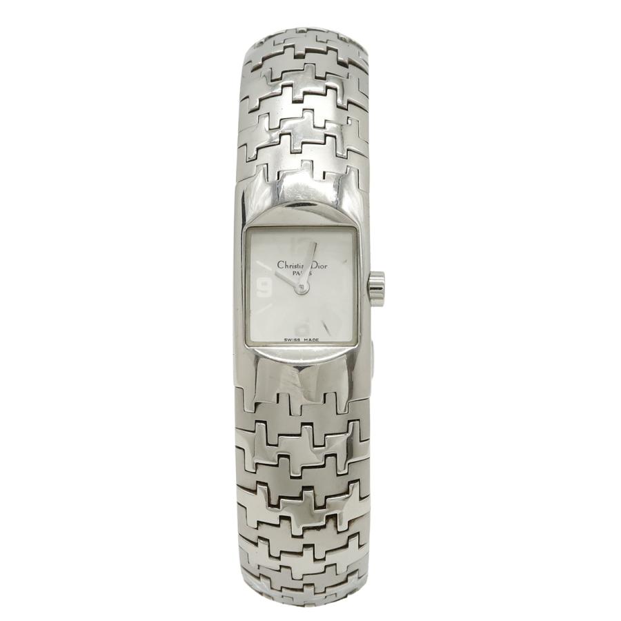 Christian Dior クリスチャン ディオール ディオリフィック シルバー文字盤 SS レディース クォーツ 腕時計 D96-100 | Christian Dior
