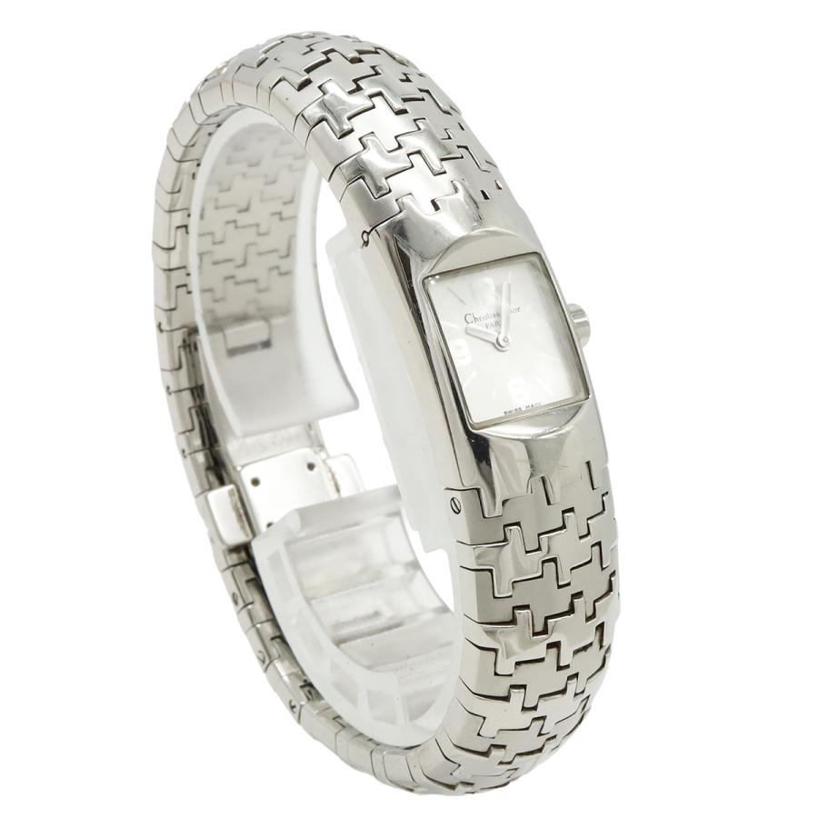 Christian Dior クリスチャン ディオール ディオリフィック シルバー文字盤 SS レディース クォーツ 腕時計 D96-100 | Christian Dior | 02