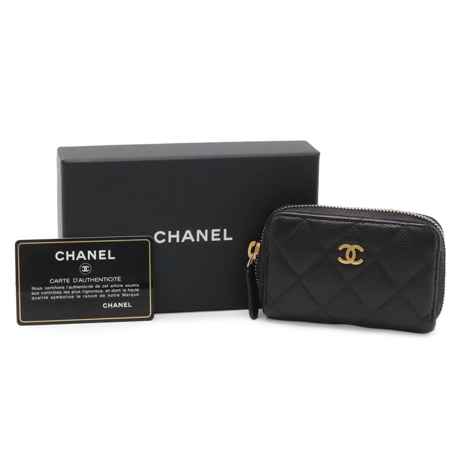 CHANEL シャネル マトラッセ ココマーク コインケース 小銭入れ コインパース キャビアスキン レザー ブラック 黒 ゴールド金具 A69271 | CHANEL | 07