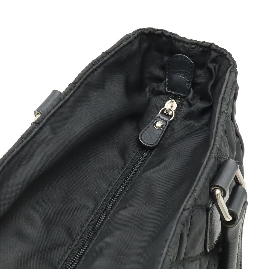 CHANEL シャネル パリニューヨークライン マトラッセ ココマーク トートバッグ ショルダーバッグ ナイロンキャンバス レザー ブラック 黒 | CHANEL | 04