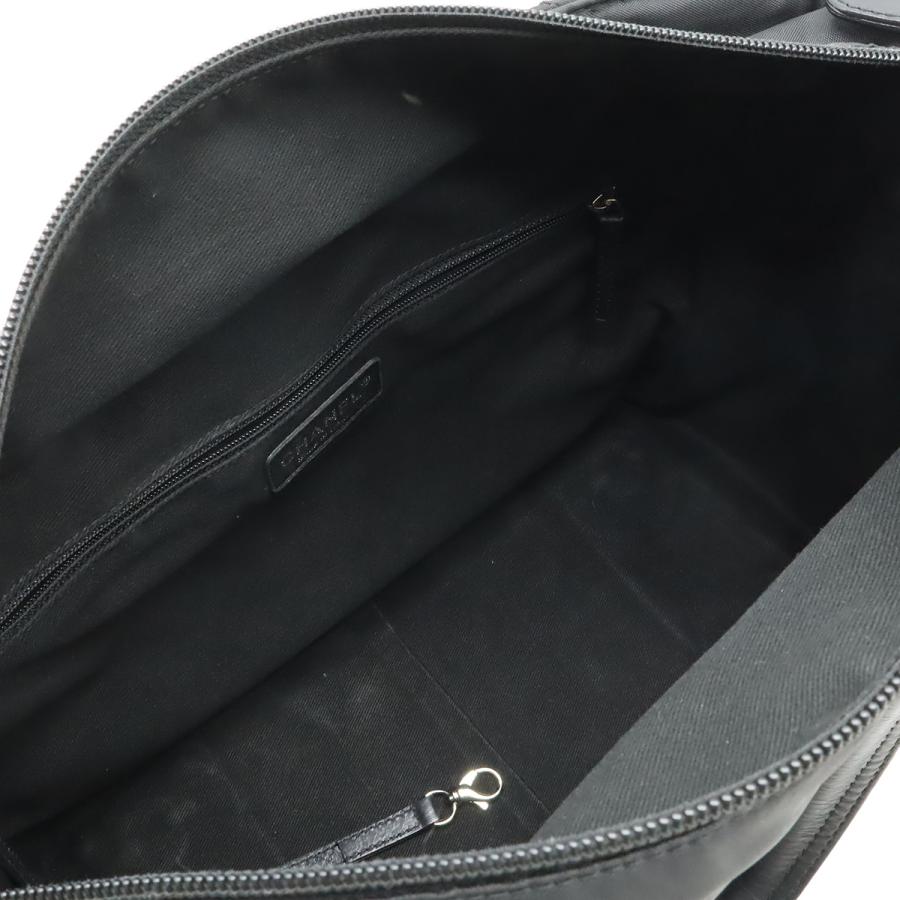 CHANEL シャネル パリニューヨークライン マトラッセ ココマーク トートバッグ ショルダーバッグ ナイロンキャンバス レザー ブラック 黒 | CHANEL | 05