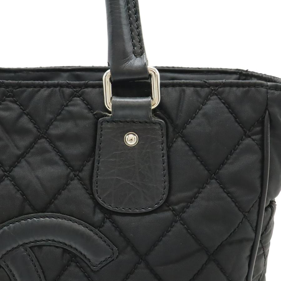 CHANEL シャネル パリニューヨークライン マトラッセ ココマーク トートバッグ ショルダーバッグ ナイロンキャンバス レザー ブラック 黒 | CHANEL | 07