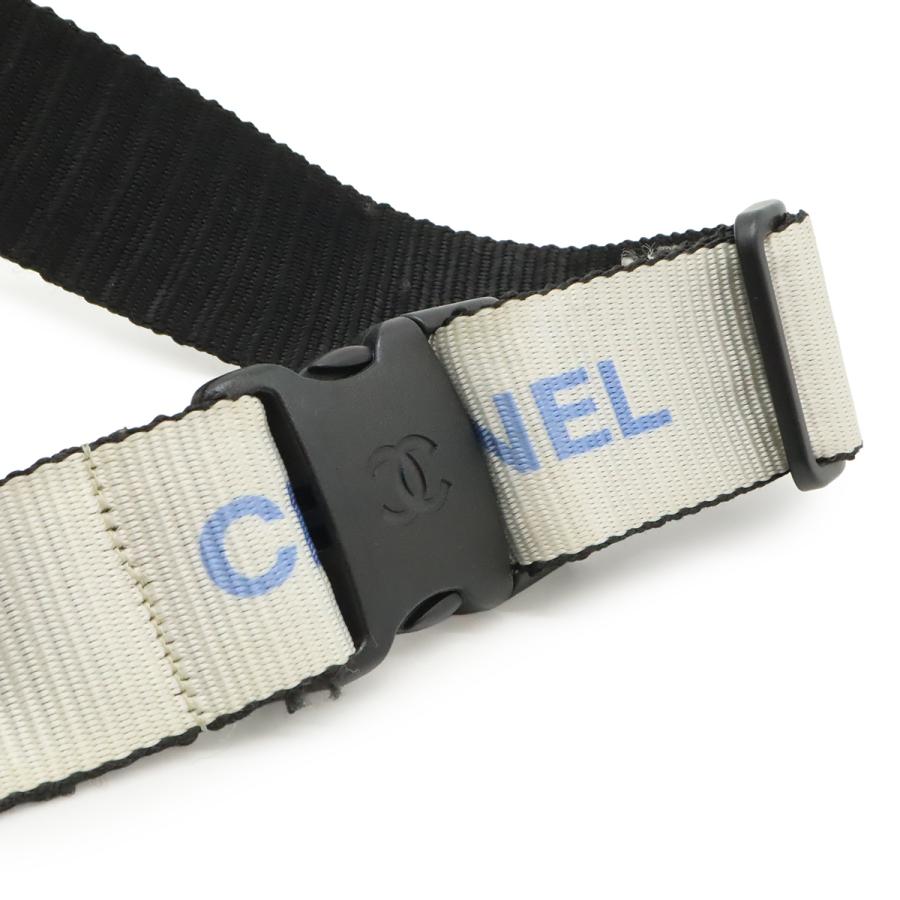 CHANEL シャネル スポーツライン ウエストポーチ ウエストバッグ ボディバッグ ナイロン ダークグレー アイボリー | CHANEL | 04