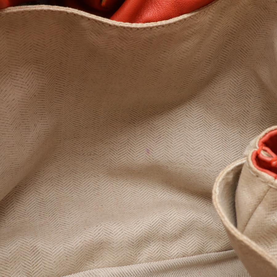 LOEWE ロエベ フラメンコ30 アナグラム ショルダーバッグ セミショルダー 2WAY バイカラー フリンジ ナッパレザー レッド 赤 ピンク | LOEWE | 06