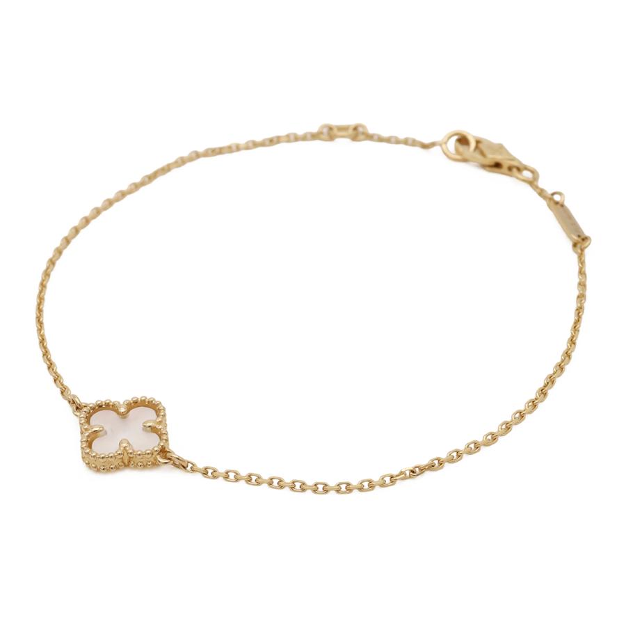 Van Cleef & Arpels ヴァン クリーフ & アーペル VCA スウィートアルハンブラ ブレスレット K18YG マザーオブパール VCARF68800 | Van Cleef ＆ Arpels