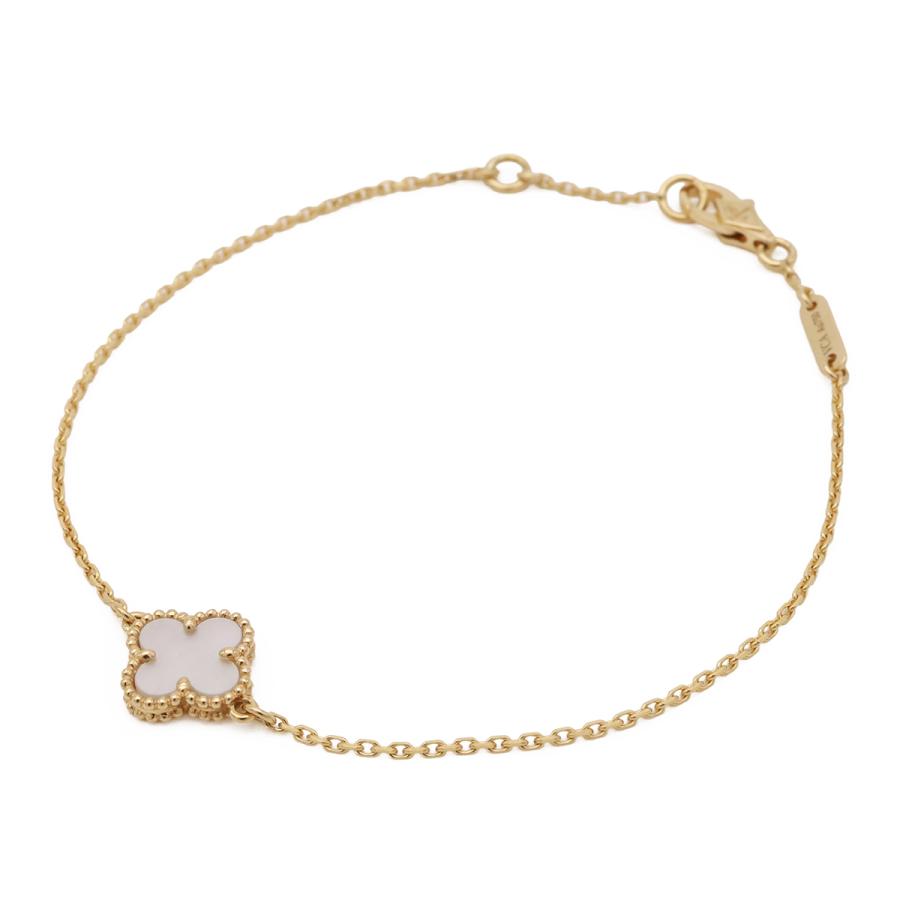 Van Cleef & Arpels ヴァン クリーフ & アーペル VCA スウィートアルハンブラ ブレスレット K18YG マザーオブパール VCARF68800 | Van Cleef ＆ Arpels