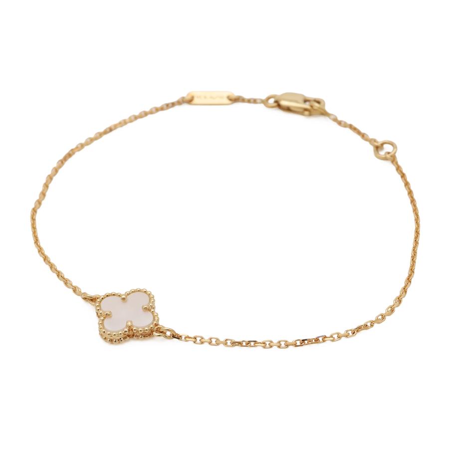 Van Cleef & Arpels ヴァン クリーフ & アーペル VCA スウィートアルハンブラ ブレスレット K18YG マザーオブパール VCARF68800 | Van Cleef ＆ Arpels