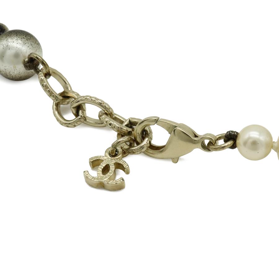 CHANEL シャネル ココマーク フェイクパール ネックレス ペンダント アイボリー ブラック A14B | CHANEL | 03