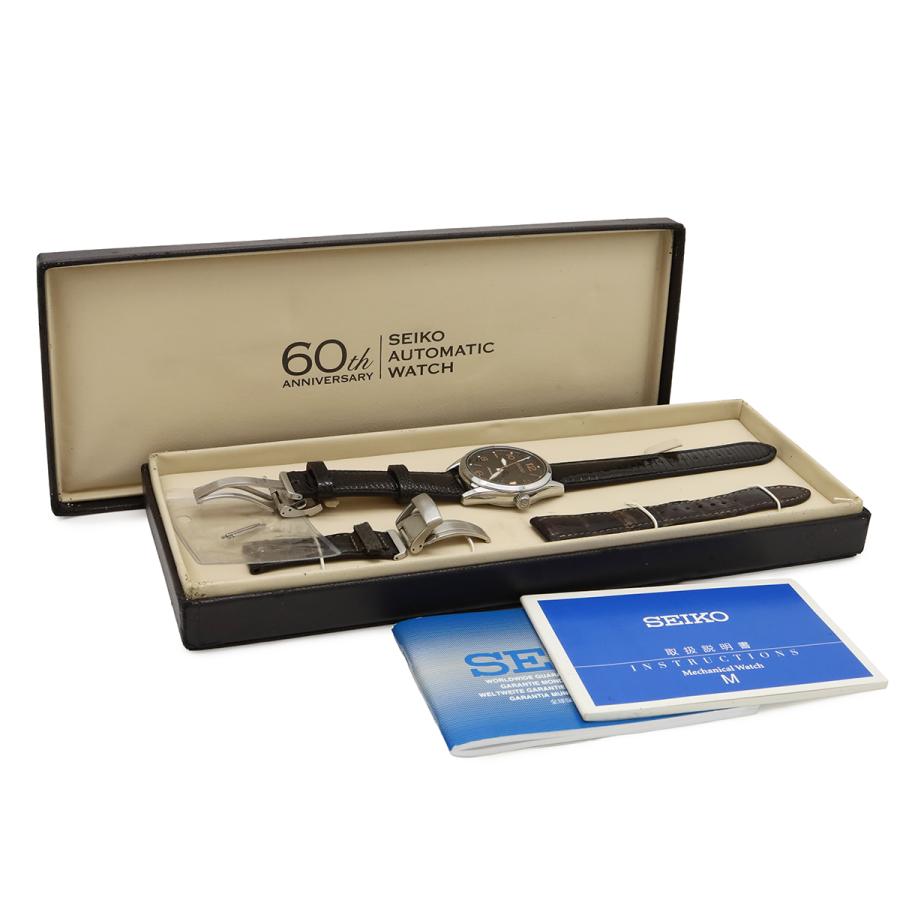 SEIKO セイコー プレサージュ 自動巻時計60周年記念 限定1956本 ブラック文字盤 メンズ AT オートマ 腕時計 6R15-03K0 SARX031 | SEIKO | 08