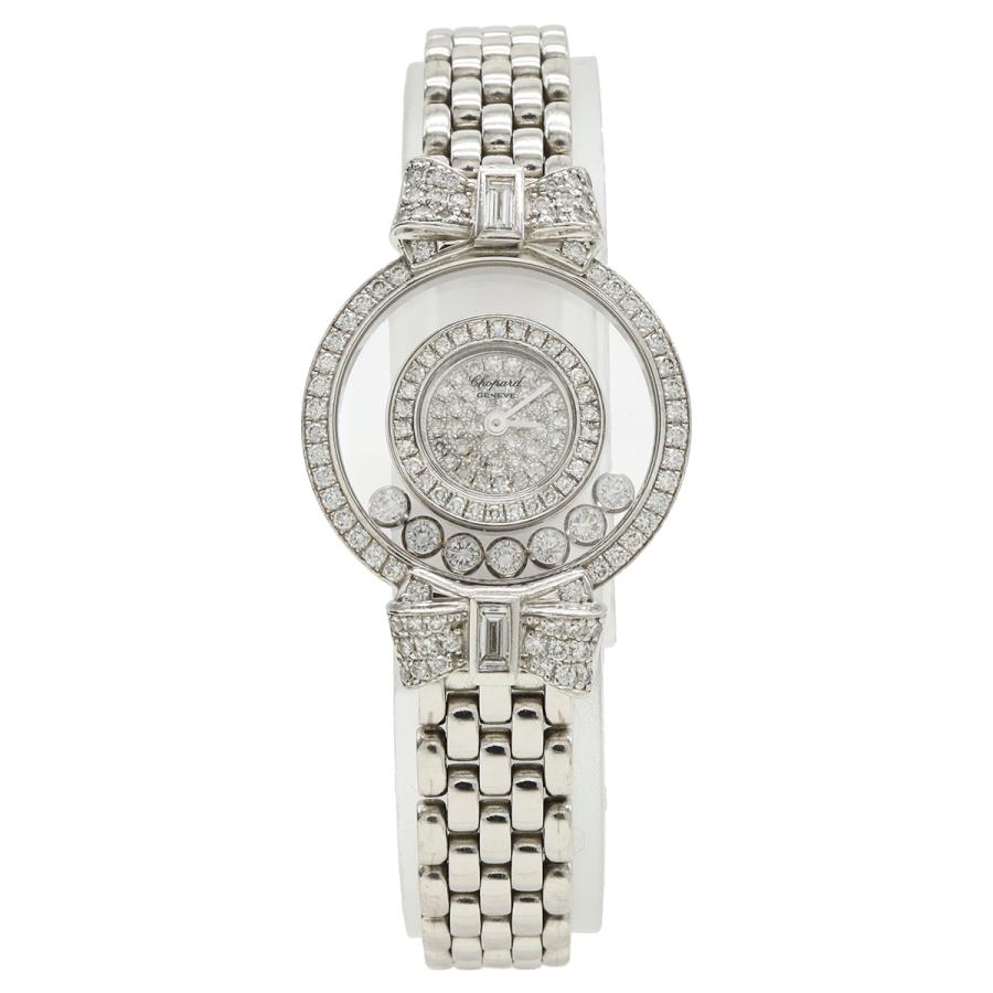 Chopard ショパール ハッピーダイヤモンド ベゼルダイヤ ラグダイヤ ホワイトゴールド 750 レディース QZ クォーツ 腕時計 20/5596 | Chopard