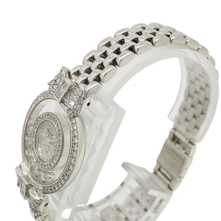 Chopard ショパール ハッピーダイヤモンド ベゼルダイヤ ラグダイヤ ホワイトゴールド 750 レディース QZ クォーツ 腕時計 20/5596 | Chopard | 05