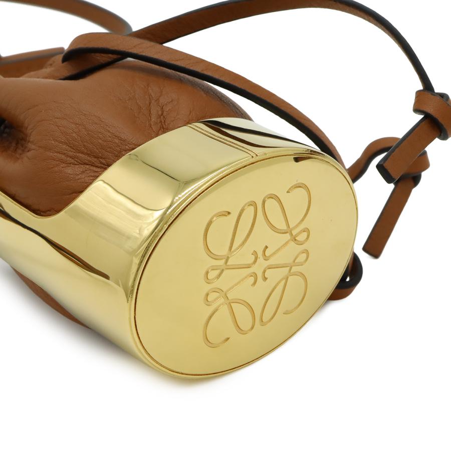 LOEWE ロエベ バルーンバッグ ネックレス ペンダント バッグモチーフ ミニバッグ 巾着 レザー GP ブラウン ゴールド | LOEWE | 04