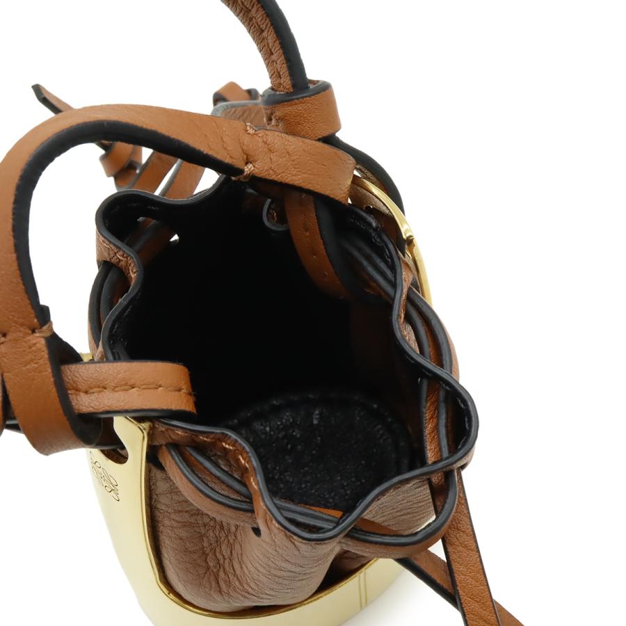 LOEWE ロエベ バルーンバッグ ネックレス ペンダント バッグモチーフ ミニバッグ 巾着 レザー GP ブラウン ゴールド | LOEWE | 06