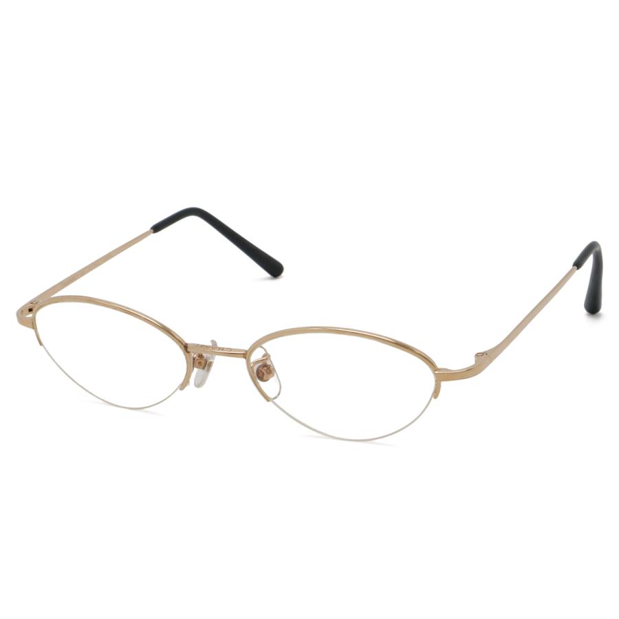 CHANEL シャネル ココマーク 眼鏡 伊達めがね メガネフレーム ハーフリム オーバルシェイプ 度入り クリア K18PG ピンクゴールド | CHANEL