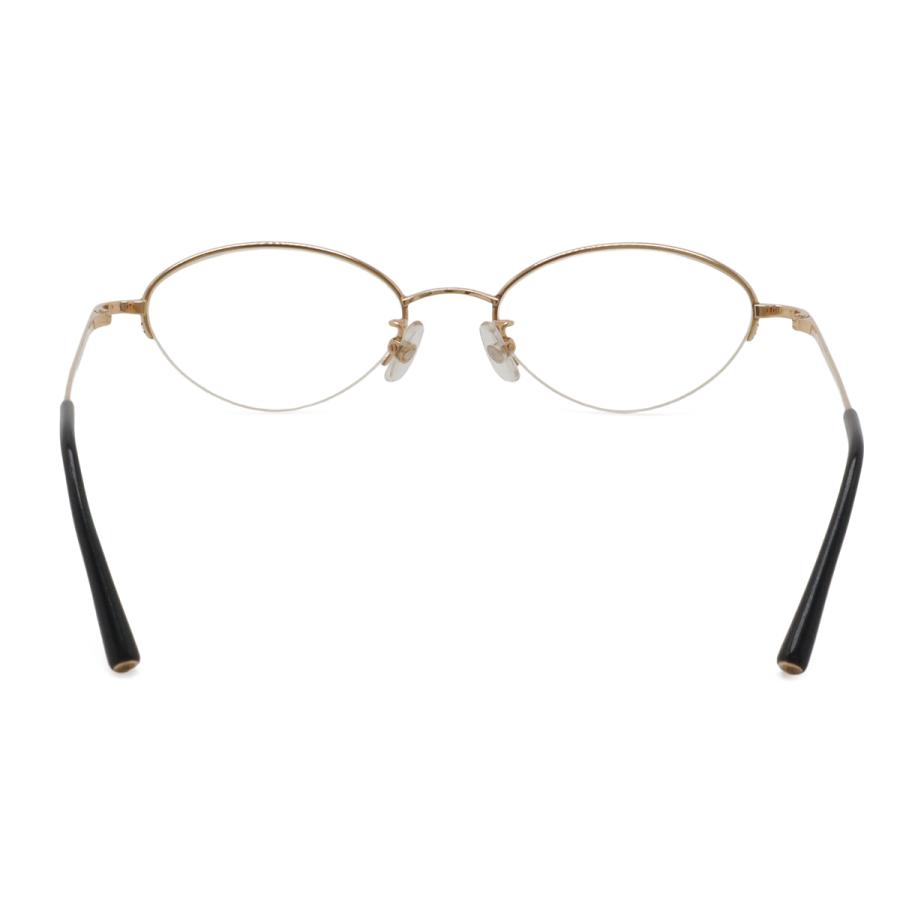 CHANEL シャネル ココマーク 眼鏡 伊達めがね メガネフレーム ハーフリム オーバルシェイプ 度入り クリア K18PG ピンクゴールド | CHANEL | 02