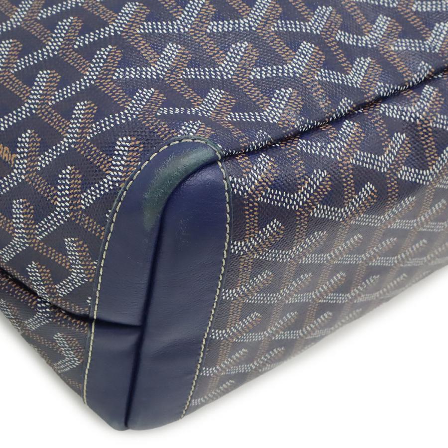GOYARD ゴヤール アルトワPM トートバッグ ショルダーバッグ セミショルダー コーティングキャンバス レザー ネイビー 紺 イニシャル入り | GOYARD | 02