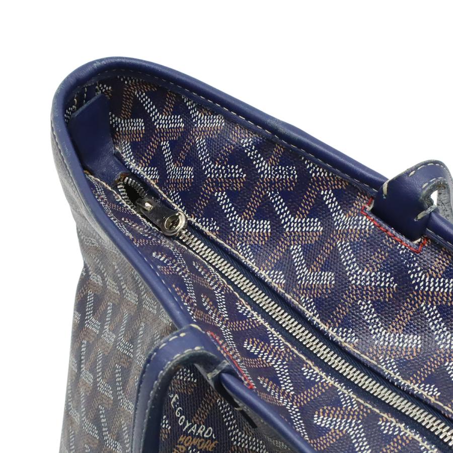GOYARD ゴヤール アルトワPM トートバッグ ショルダーバッグ セミショルダー コーティングキャンバス レザー ネイビー 紺 イニシャル入り | GOYARD | 04