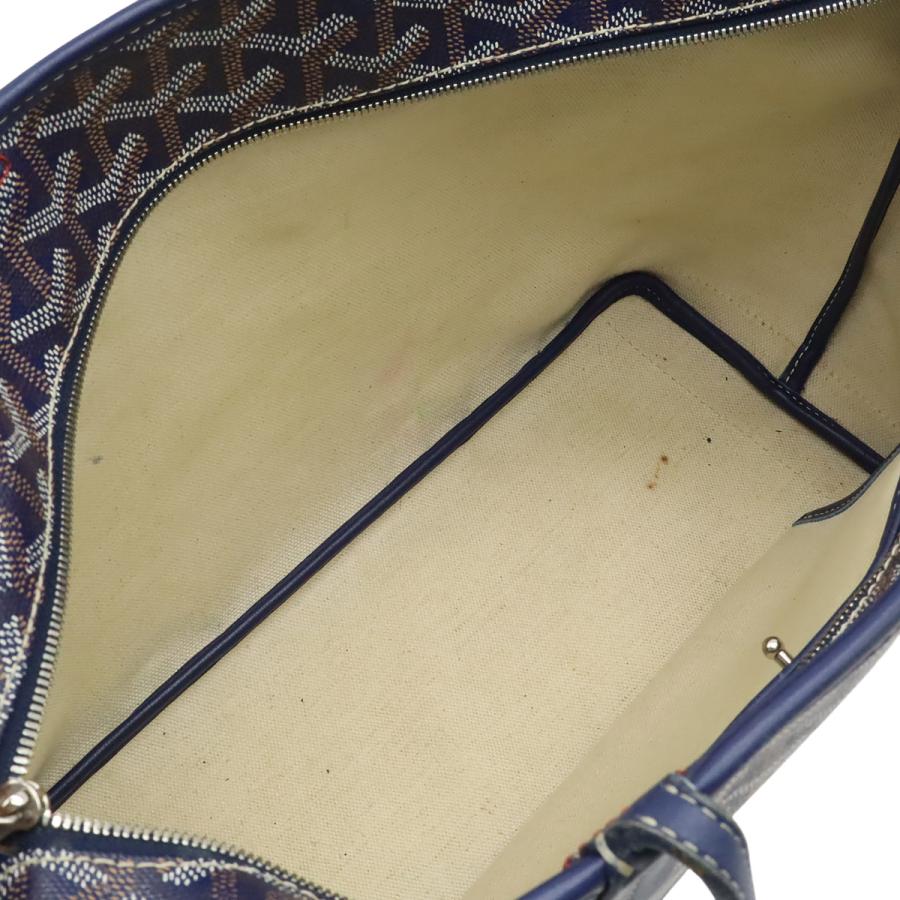 GOYARD ゴヤール アルトワPM トートバッグ ショルダーバッグ セミショルダー コーティングキャンバス レザー ネイビー 紺 イニシャル入り | GOYARD | 05