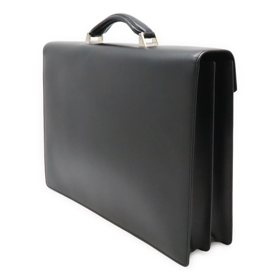 LOEWE ロエベ アナグラム ディプロマティコ ブリーフケース ビジネスバッグ 書類カバン レザー ブラック 黒 シルバー金具 | LOEWE | 01