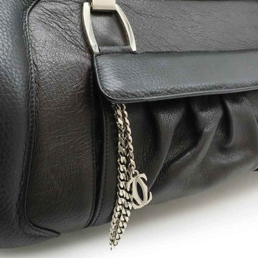 Cartier カルティエ ラドーニャ チェーンショルダー ショルダーバッグ セミショルダー バイカラー レザー ブラック ダークブラウン | Cartier | 07