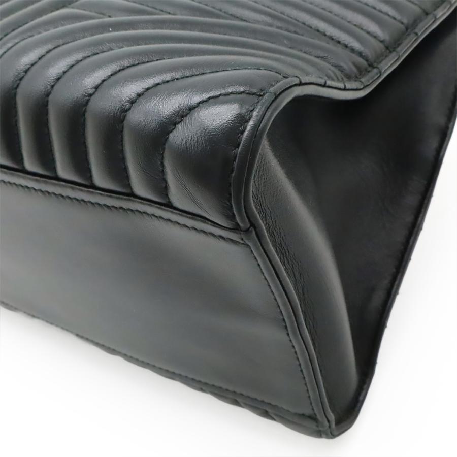 PRADA プラダ ダイアグラム ハンドバッグ レザー NERO 黒 ブラック ゴールド金具 ショルダーストラップ欠品 1BA156 | PRADA | 02