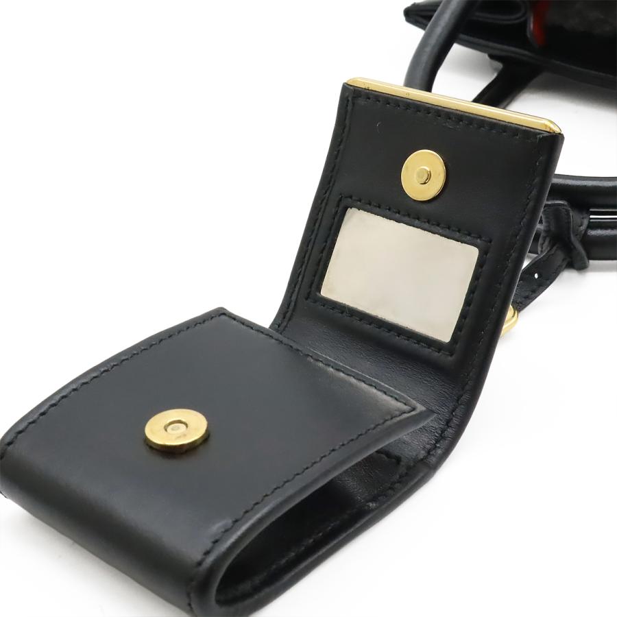 PRADA プラダ ダイアグラム ハンドバッグ レザー NERO 黒 ブラック ゴールド金具 ショルダーストラップ欠品 1BA156 | PRADA | 08
