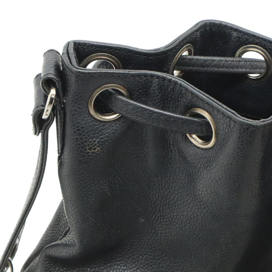 CHANEL キャビアスキン 巾着 ショルダーバッグ CHANEL（シャネル