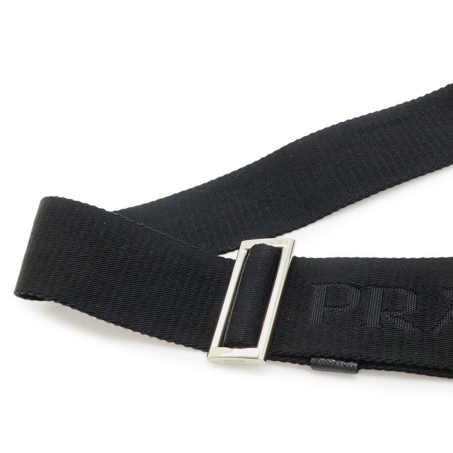 PRADA プラダ ショルダーバッグ 斜め掛け ナイロン レザー NERO ブラック 黒 シルバー金具 海外ブティック購入品 2VH269_5