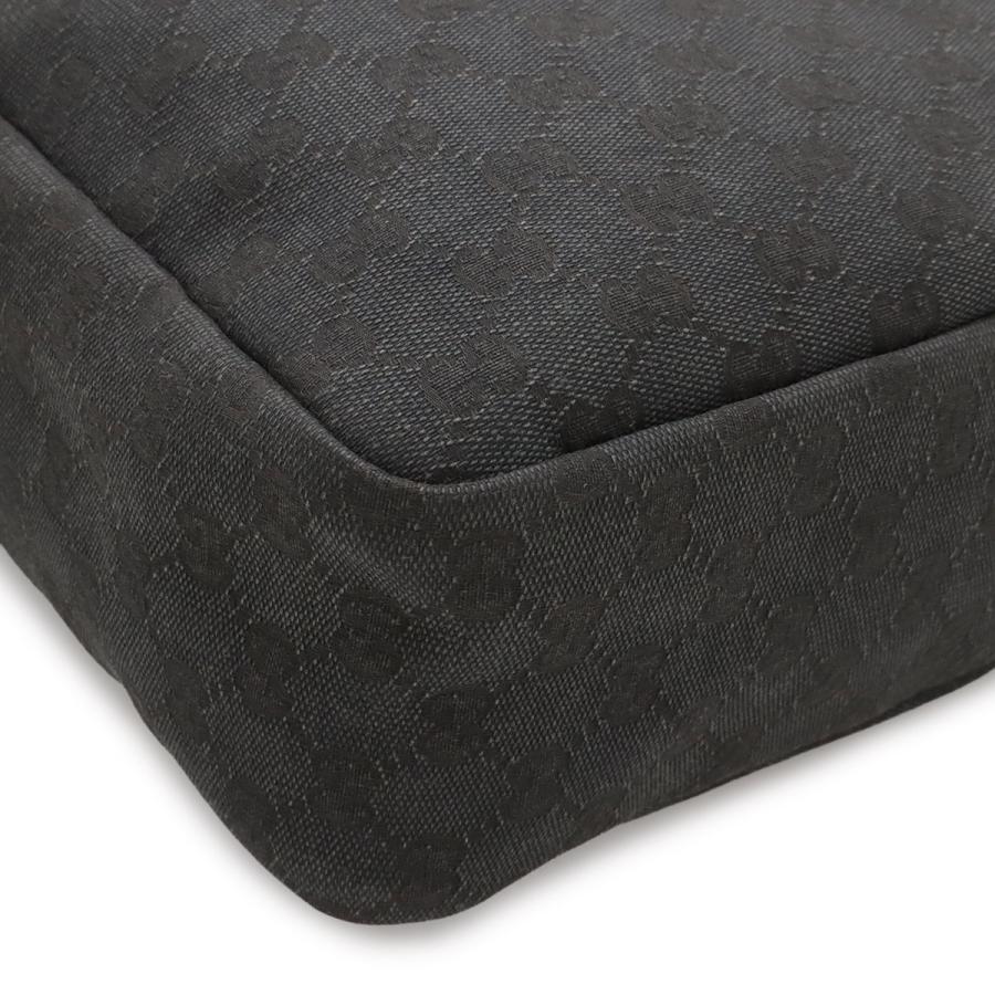 GUCCI グッチ GGキャンバス ショルダーバッグ メッセンジャーバッグ 斜め掛け キャンバス レザー ダークグレー ブラック 黒 223703 | GUCCI | 02