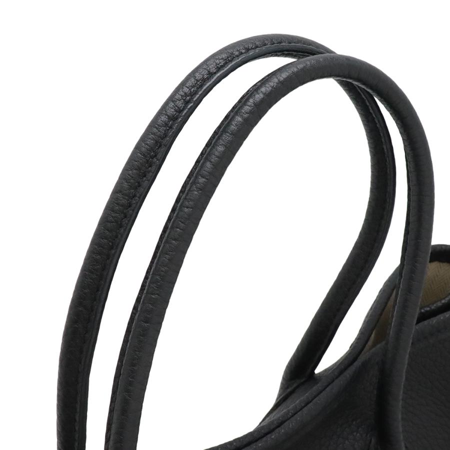 HERMES エルメス ガーデンパーティTPM トートバッグ ハンドバッグ ネゴンダ レザー ノワール ブラック 黒 シルバー金具 □L刻印 | HERMES | 03