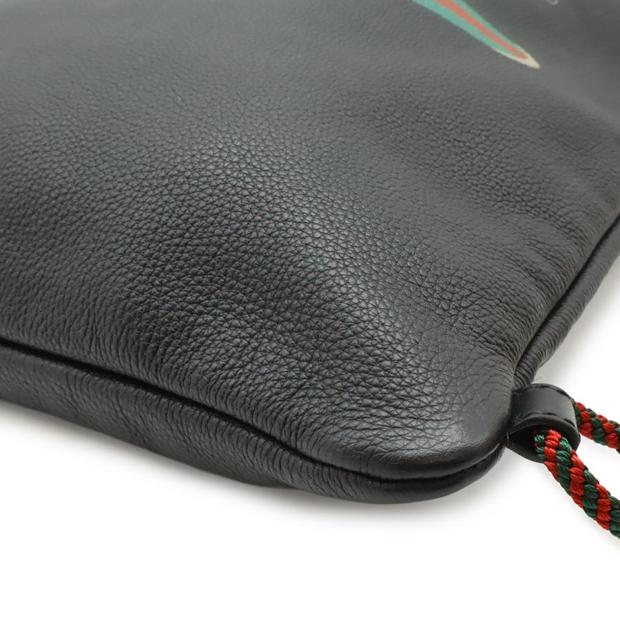 GUCCI グッチ グッチプリント ドローストリング バックパック リュックサック 2WAY トートバッグ 巾着型 レザー ブラック 黒 494053 | GUCCI | 02