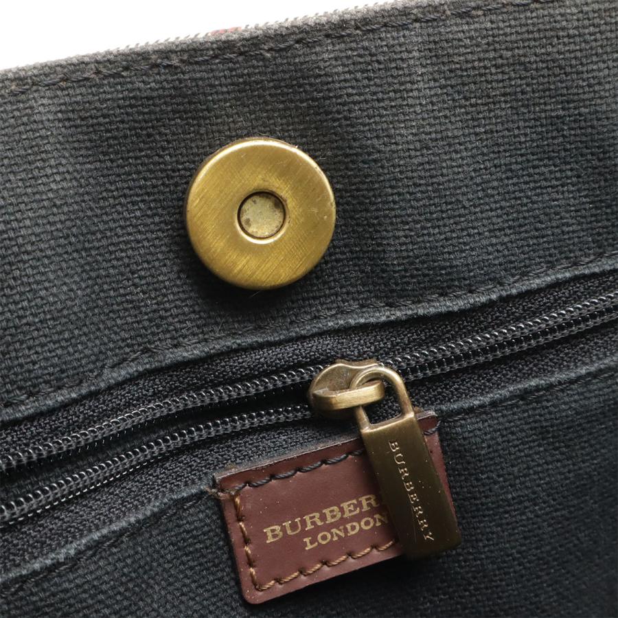 BURBERRY バーバリー ノバチェック チェック柄 ハンドバッグ トートバッグ PVC レザー ベージュ ブラウン 茶 | BURBERRY | 06