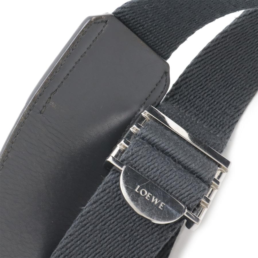 LOEWE ロエベ アナグラム ミリタリー メッセンジャーバッグ XS ショルダーバッグ 斜め掛け レザー グレー シルバー金具 B553A72X22 | LOEWE | 05