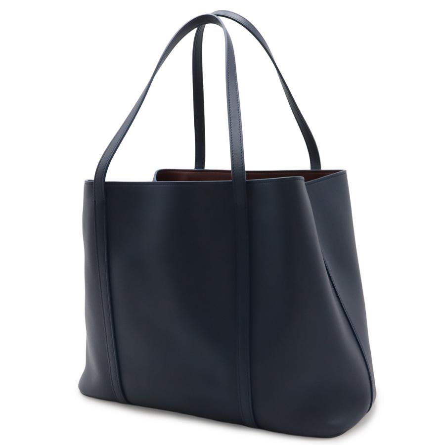 Cartier カルティエ マストライン マスト ドゥ カルティエ トートバッグ ショルダーバッグ セミショルダー レザー ブルー 青 ミラー付き | Cartier | 01