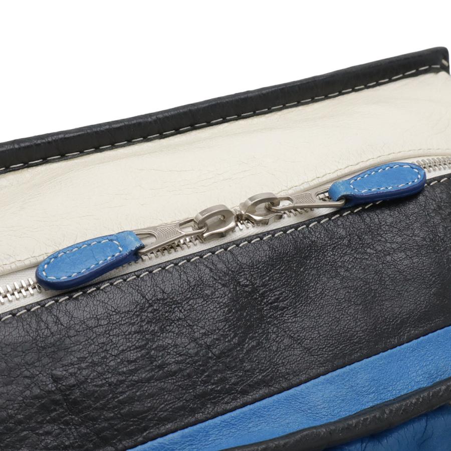 BALENCIAGA バレンシアガ バザール ショッパー トートバッグ 2WAY ショルダーバッグ 斜め掛け レザー ストライプ ブラック ホワイト | BALENCIAGA | 03