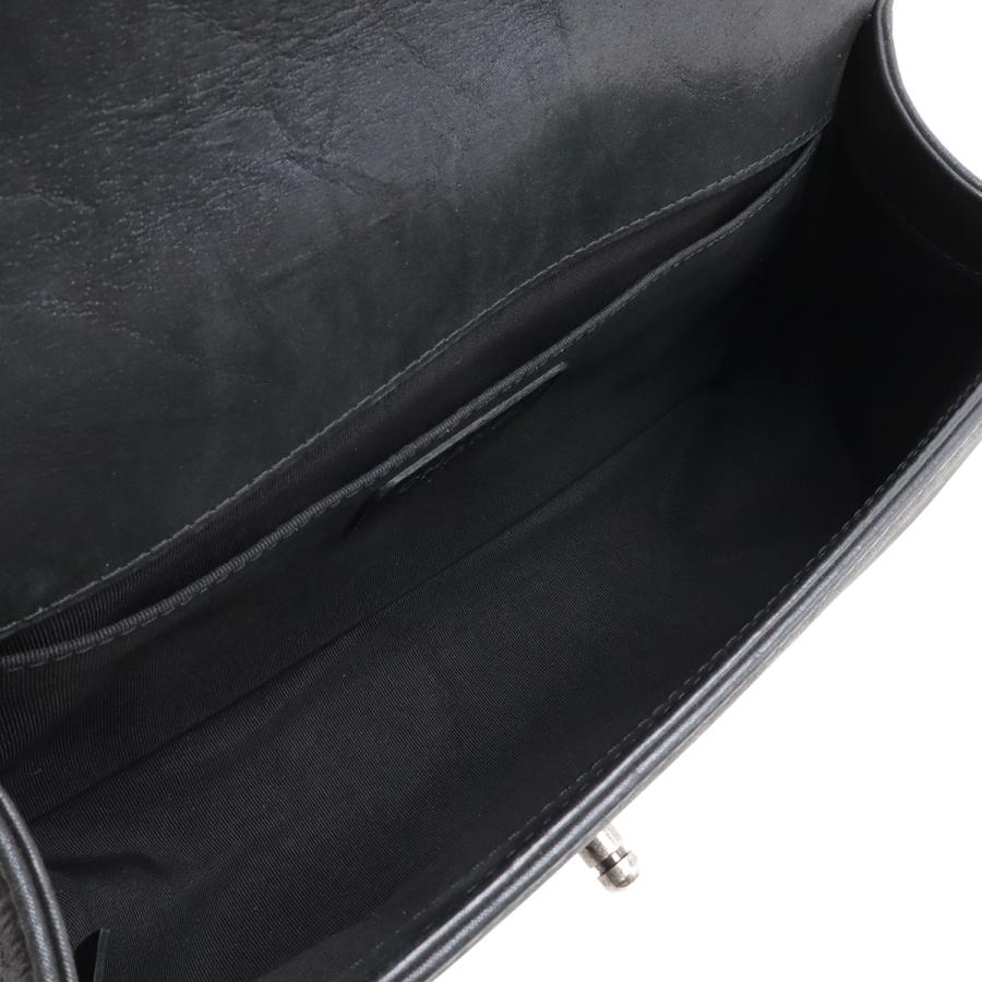 CHANEL シャネル ボーイシャネル25 ココマーク ビーズ チェーンショルダーバッグ レザー ブラック 黒 アンティークシルバー シルバー金具 | CHANEL | 04