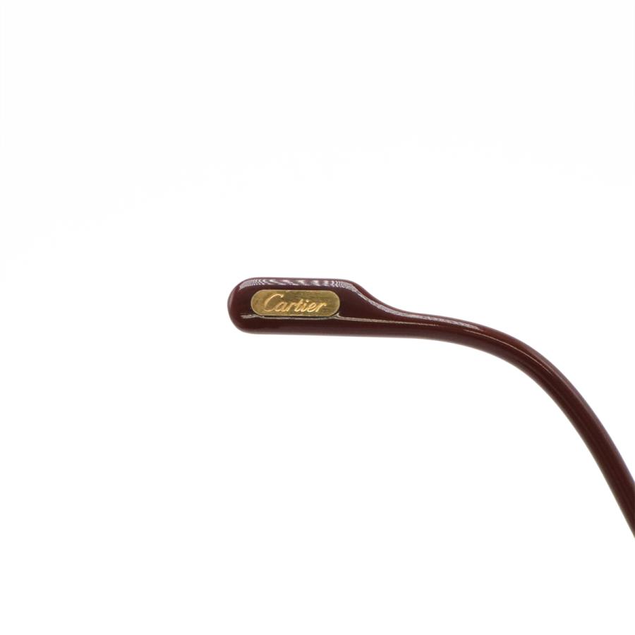 Cartier カルティエ サントス ダブルブリッジ ツーブリッジ ティアドロップ 眼鏡 めがね メガネフレーム 度入り クリア ゴールド金具 | Cartier | 05