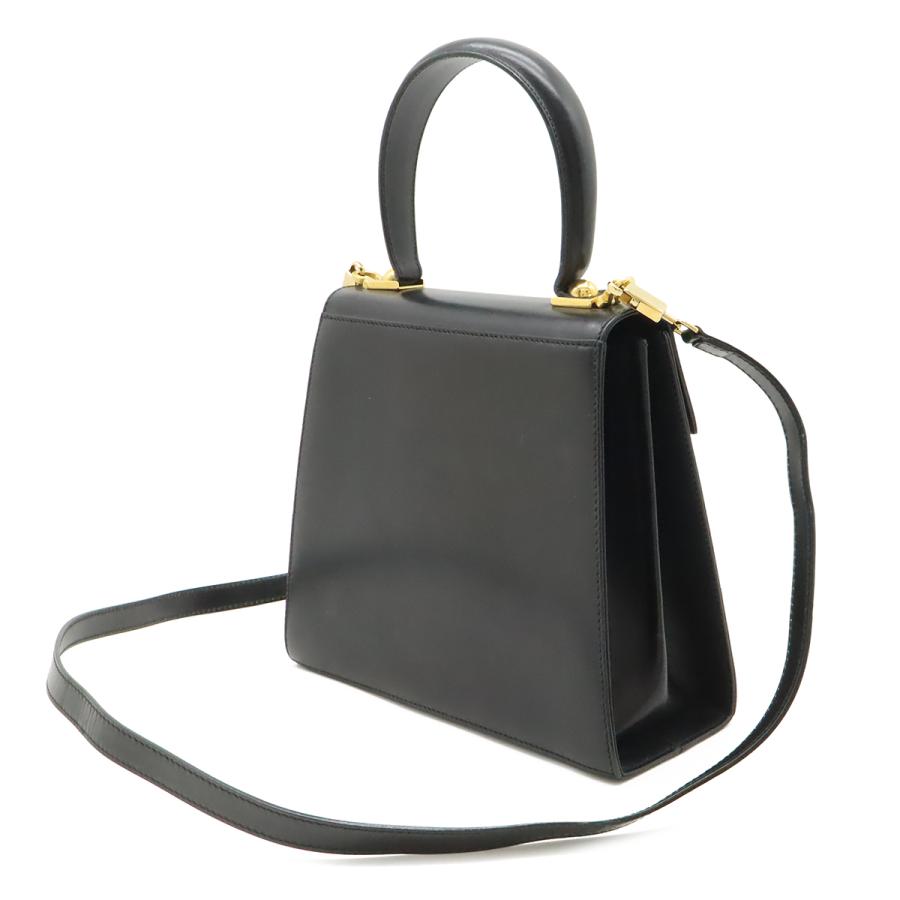 Salvatore Ferragamo サルヴァトーレ フェラガモ ガンチーニ ハンドバッグ 2WAY ショルダーバッグ レザー ブラック 黒 ゴールド金具 |  | 01